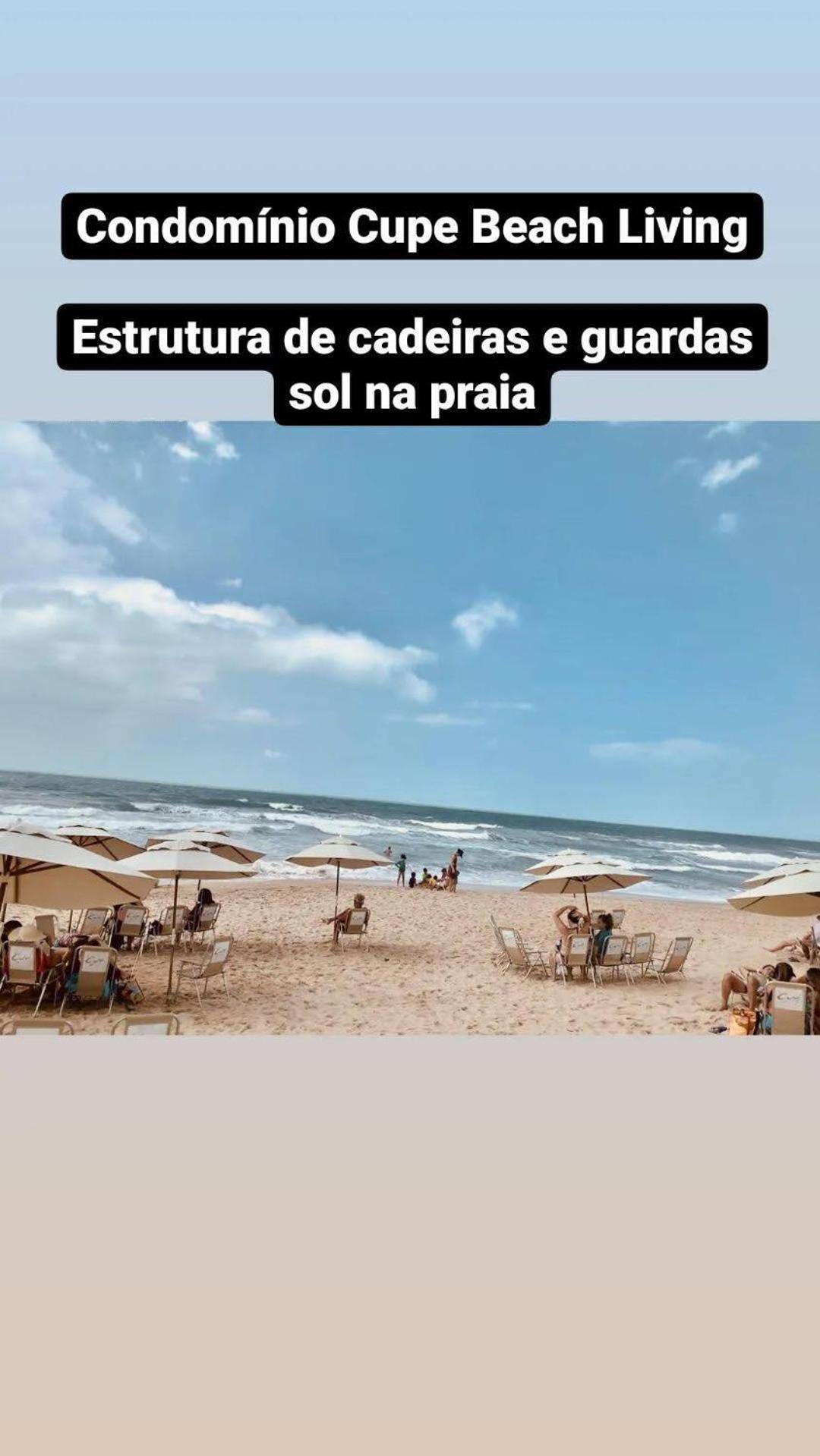 Luxuoso Flat 3 Quartos, Terreo, No Cupe Beach Living - Beira Mar De Pôrto das Galinhas Dış mekan fotoğraf