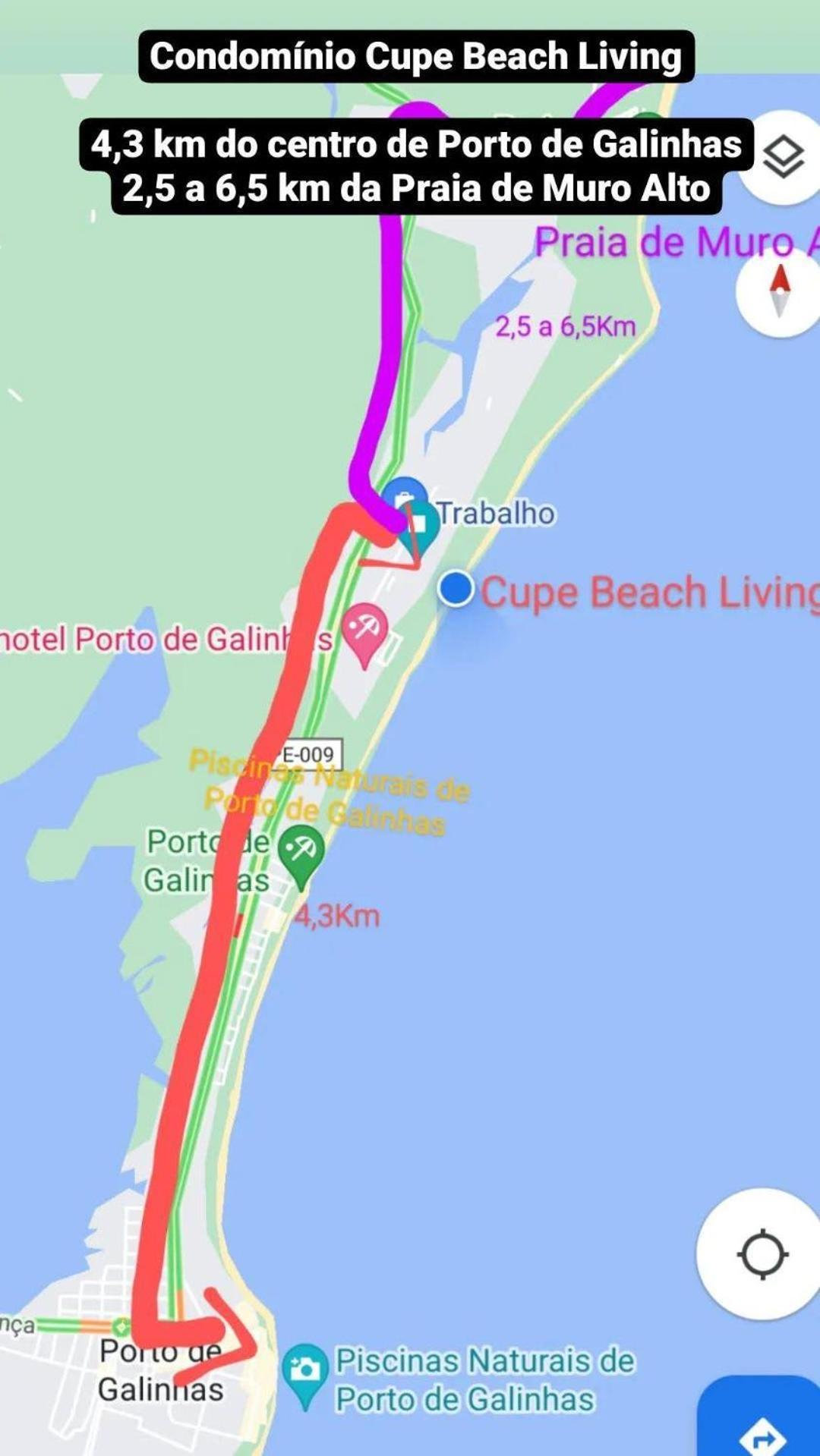 Luxuoso Flat 3 Quartos, Terreo, No Cupe Beach Living - Beira Mar De Pôrto das Galinhas Dış mekan fotoğraf